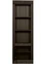 Hoorns Tmavě hnědá borovicová knihovna Kitai 230 x 78 cm