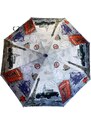 Swifts Skladácí deštník s motivem města červená 1125