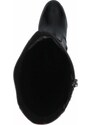Kozačky na vysokém podpatku a výraznější podešvi Caprice 9-9-25508-29 černá