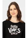 Noční košile dámská dlouhý rukáv Vienetta Secret GOOD VIBES 04463VS - 1020380000