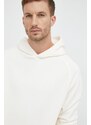 Mikina Calvin Klein pánská, béžová barva, s kapucí, hladká