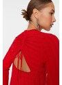 Trendyol Red Back Detailní pletený svetr