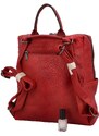 Urban Style Trendový dámský koženkový batůžek Barry, červená