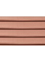 Růžová sametová rohová rozkládací pohovka MICADONI Gobi 240 cm, levá