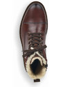 Pánské hnědé kožené kotníčkové boty Rieker 32133-25