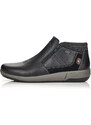 Pánské černé kožené kotníčkové boty Rieker B0984-00