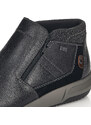 Pánské černé kožené kotníčkové boty Rieker B0984-00