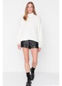 Trendyol Soft Textured Ecru Basic Knitwear Sweater