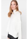 Trendyol Soft Textured Ecru Basic Knitwear Sweater