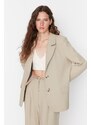 Trendyol Mink Regular Lined Woven Blazer Jacket