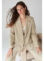 Trendyol Mink Regular Lined Woven Blazer Jacket