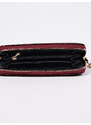 Women's wallet with snake pattern red Shelvt