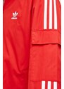 Bunda adidas Originals pánská, červená barva, přechodná