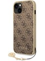 Ochranný kryt pro iPhone 14 - Guess, 4G Charms Brown