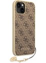 Ochranný kryt pro iPhone 14 - Guess, 4G Charms Brown