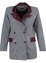 Trendyol Burgundy Double Breasted Woven Blazer Jacket