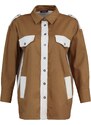 Trendyol Camel Woven Shirt with Two Pockets