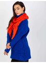 Fashionhunters Tmavě oranžový vzdušný šátek s řasením