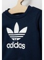 Dětská tepláková souprava adidas Originals tmavomodrá barva