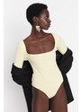 Trendyol Yellow Knitted Bodysuit