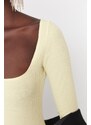 Trendyol Yellow Knitted Bodysuit