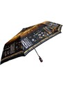 Swifts Skladácí deštník s motivem hnědočerná 1126
