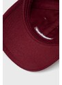 Bavlněná baseballová čepice Primitive vínová barva