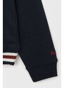 Dětská mikina Pepe Jeans tmavomodrá barva, s kapucí, s aplikací