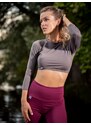 BHiStyle Fitness Crop Top EDIT mocha coffee