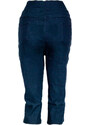 Clasic Fashion Tmavě modré dámské tříčtvrteční kalhoty