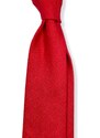 Kolem Krku Červená lněná kravata Premium
