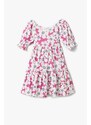 Koton Floral Midi Dress Short Sleeve
