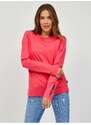 SAM73 Tmavě růžové dámské tričko s dlouhým rukávem SAM 73 Sariol - Dámské