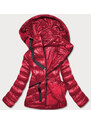 J.STYLE Krátká červená dámská zimní bunda (23066-(270)(1))