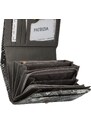 PATRIZIA Dámská kožená peněženka se zvířecím motivem Lasine, šedá