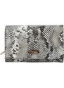 PATRIZIA Dámská kožená peněženka se zvířecím motivem Lasine, šedá