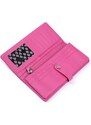 Trendová koženková peněženka VUCH Devided wallet, růžová