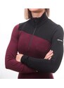 SENSOR MERINO EXTREME dámská mikina dl.rukáv zip port red/černá