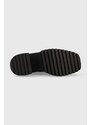 Kožené kotníkové boty Steve Madden Freeport dámské, černá barva, na podpatku