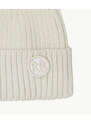 Vlněná béžová čepice Ruslan Baginskiy - Monogram-embellished Beanie