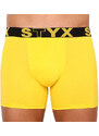 Pánské boxerky Styx long sportovní guma žluté (U1068)