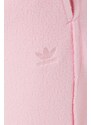Tepláky adidas Originals dámské, růžová barva, hladké
