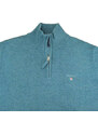 Pánský modrý svetr Gant se zipem