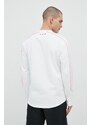 Běžecké triko s dlouhým rukávem Under Armour bílá barva