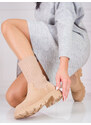 Women's suede ankle boots with elastic Shelvt upper