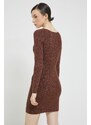 Šaty Abercrombie & Fitch hnědá barva, mini