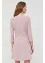 Šaty Trussardi růžová barva, mini