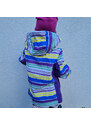 Dívčí softshellová bunda - NEVEREST I-42612 - fialová pruhovaná