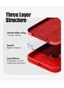 Ochranný kryt pro iPhone 14 PLUS - Mercury, Silicone Red