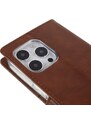 Ochranné pouzdro pro iPhone 14 Pro - Mercury, Bluemoon Diary Brown